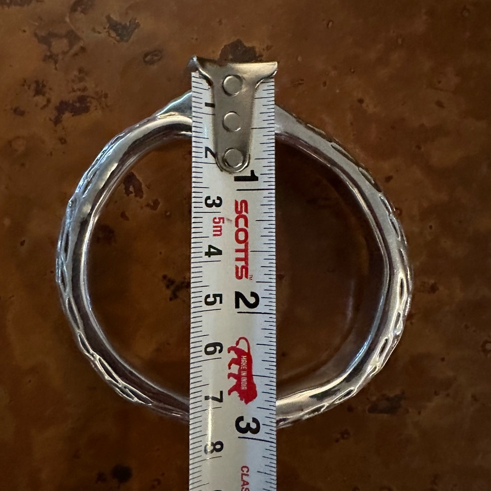 925 Sterling Silver Wrap Around Snake Bangle Bracelet - Picture 3 of 8